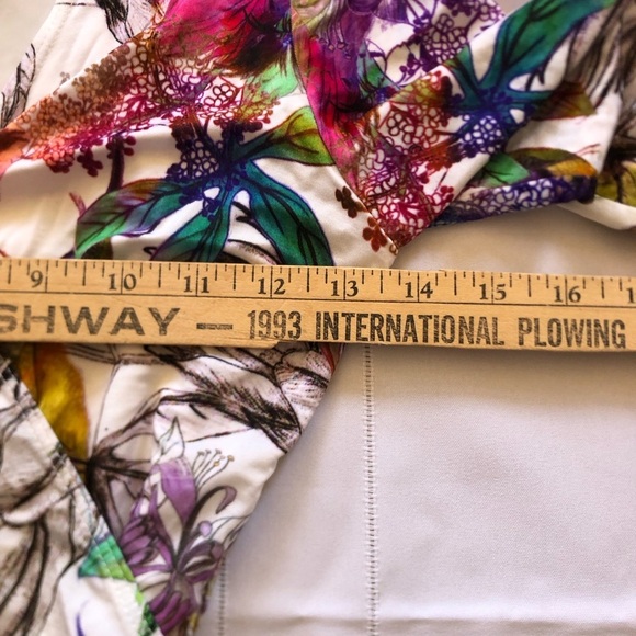 Vibrant Colourful Floral Wrap Dress - Picture 9 of 15